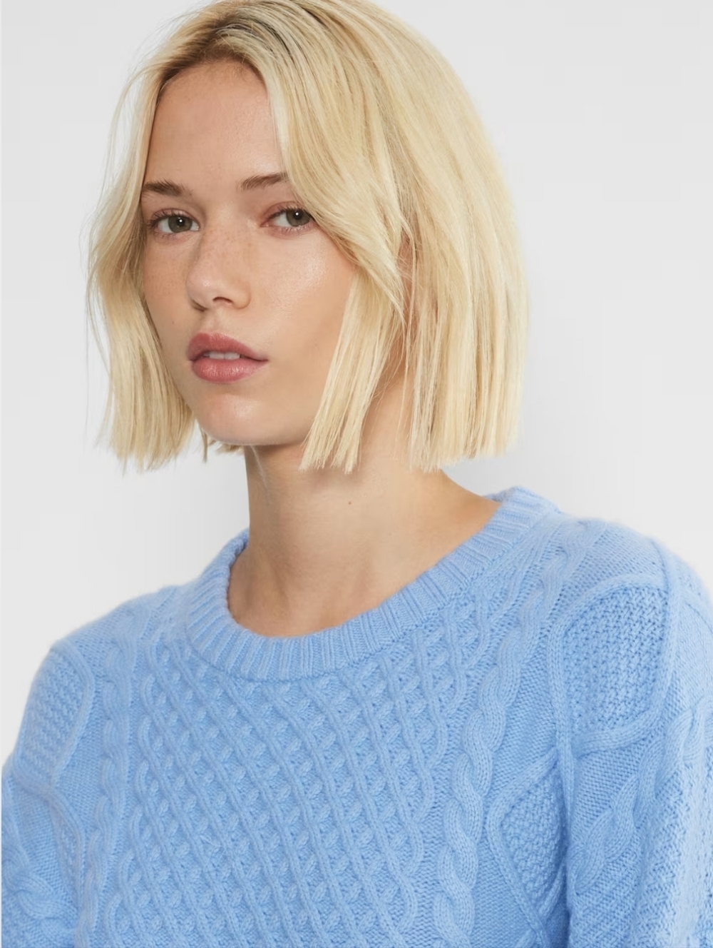 NWT Aritzia Sunday Best Wool Blend Cropped Chunky Peggy Sweater, S - Picture 4 of 12